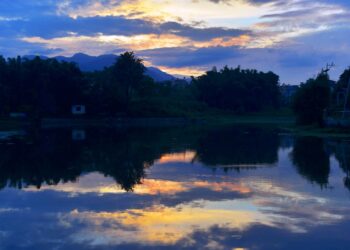 सूर्यास्तसँगै राजधानीका रंगीन गोधुली साँझ (फोटोफिचर)