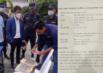 पर्यटन मन्त्रालयका उपसचिव ६ लाख घुससहित पक्राउ, कारमा भेटियो थप साढे १६ लाख