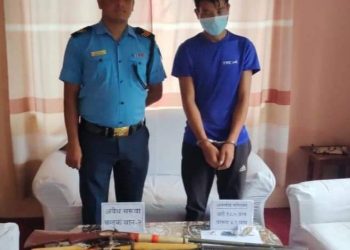 लमजुङमा भरुवा बन्दुकसहित एक युवा पक्राउ