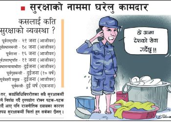 पहुँचका आधारमा खटाइएका सुरक्षाकर्मी फिर्ता गर्न गृहकाे ताकेता 