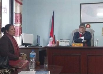 लमजुङको विकास निर्माणका कामकाे ध्यानाकर्षण गराउँदै सांसद माझी