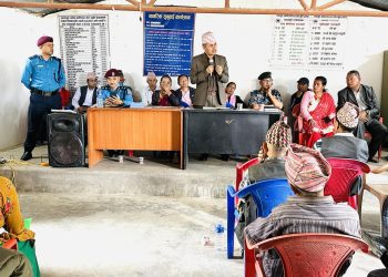 खुदीमा प्रहरीको नागरिक सुनुवाई कार्यक्रम सम्पन्न