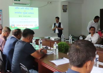 डिभिजन वन कार्यालय लमजुङकाे ८१ दशमलव ४२ प्रतिशत प्रगति