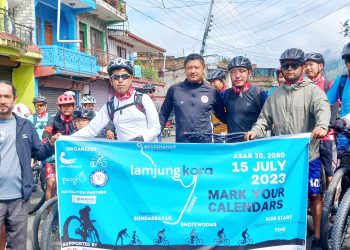 सुन्दरबजारदेखि बेसीसहरसम्म कोरा साईकल च्यालेञ्ज