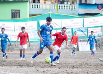 त्रिवेणी कप फुटबल : डिफेण्डिङ च्याम्पियन रामपुर रड्स बाहिरियाे