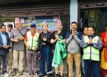 अन्नपूर्ण पदमार्ग घुम्न आएका पर्यटकलाई एक्यापकाे स्वागत !